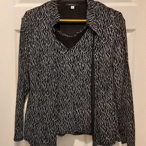 Shell Top with matching jacket( worn once)